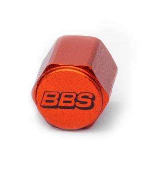 BBS Unlimited Ventilkappe - Aluminium - rot - Logo gelasert - 1 Stück